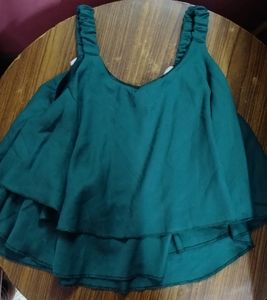 Green Crop Top