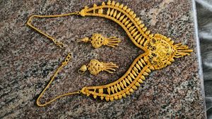 Covering Necklace And Earrings