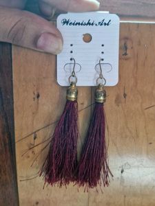 Triangle And Tassle Eaaring Combo