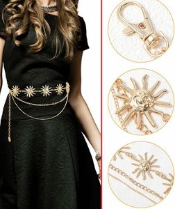 Gold Sun Chain Belt