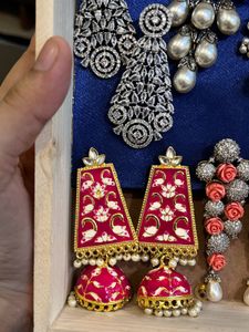 AD Earrings Set Of 7