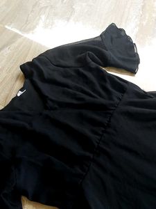 Flowy Black Dress - Bohemian Chic