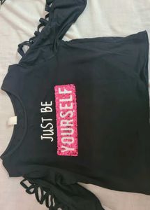 2 Black Crop Tops