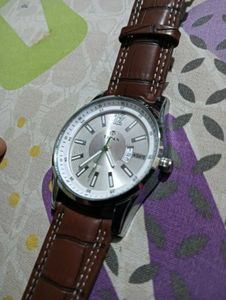 Titan Watch with Leather Strap