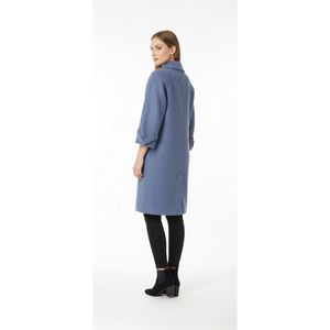 Elegant Blue Trench Coat