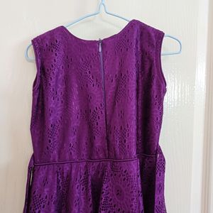 Festive Purple Ethnic Party Gown for 6-8 Yr Girls