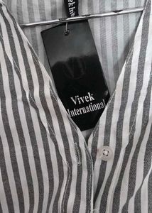 Grey Striped Shirt