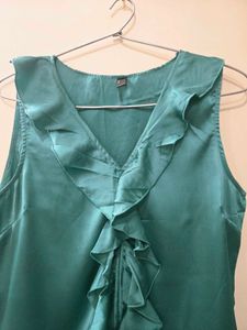 Satin Sleeveless Top
