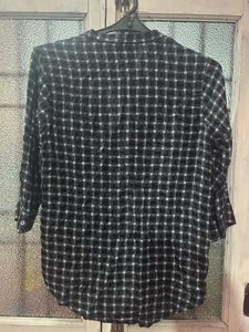 Checkered Button-Down Shirt