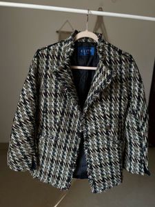 KEITH LONDON OPEN TWEED JACKET BLAZER