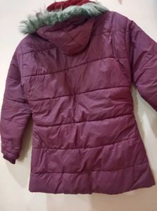 Stylish Purple Puffer Jacket for women