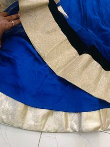 Elegant Blue Embroidered Anarkali Suit