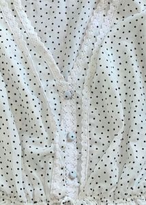 White V-Neck Crop Top