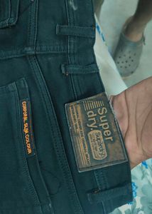 Jet Black Superdry Jeans For Men