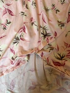 Peachy Pink Wrap Floral Dress