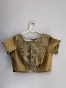 Elegant Gold Embellished Blouse