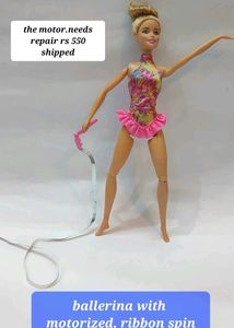 Barbie Ballerine Doll With Ribbon Spin