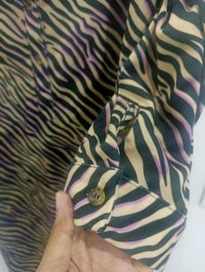 R&amp;B Animal Print Long Shirt