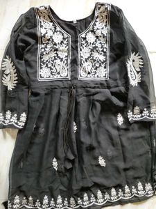 Black 🖤🤍Chicken Kari Kurti