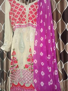 Beautiful Heavy Embroidery Naira Suit