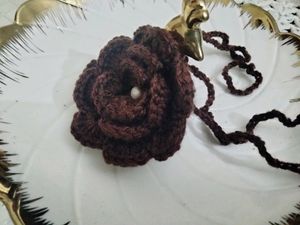 #handmade #crochet #neckpiece #andhairband