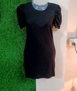 H&M Ribbed Knitted Mini Dress
