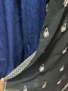 Chicken Kari Black Transparent Kurta