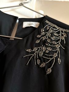 Elegant Black Embellished Dress