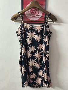Tropical Palm Print Dress
