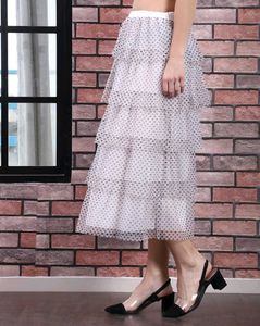 Tiered Polka Dot Skirt