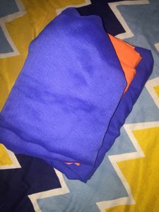 Orange Blue Suit Set