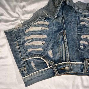 Rugged Denim Shorts