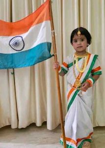 Tiranga Saree for Kids