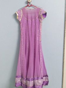Lavender Anarkali Dress
