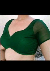Padded Knot It Backless Georgette Blouse