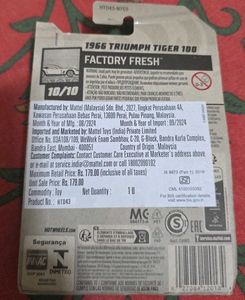 Hot Wheels 1966 Triumph Tiger 100