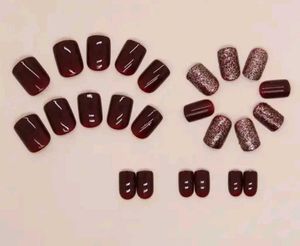 Burgundy Glitter Nail Polish