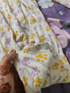 Yellow Animal Print Cotton Long Pants |Daily&amp; Nigh