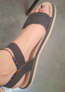 Comfy Black Flat Sandals