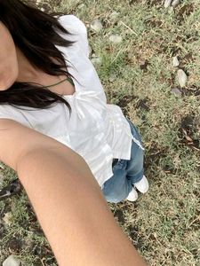 Savana White Bow Top