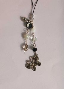 Swirl Butterfly Phone Charm