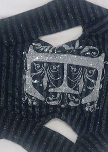 &#34;E&#34; letter  Aesthetic  Vintage Striped Top