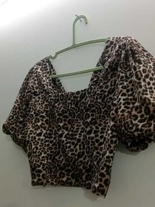 Animal Print Crop Top