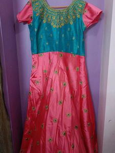 Teal Embellished Kurti Top