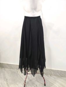 Black Flowy Maxi Skirt