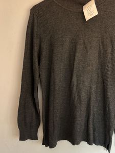 Elegant Gray Turtleneck Sweater