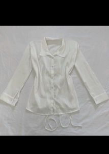 White Long Sleeve Top