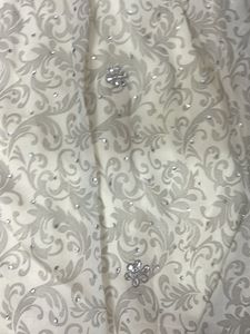 White &amp; Silver Lehenga Skirt