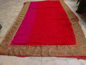 Heavy Work Saree With Blouse Piece