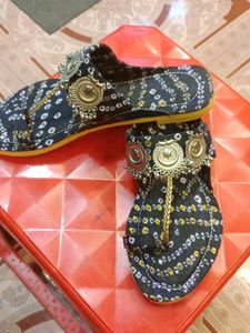 Nevy Blue Jhumka Chappal
